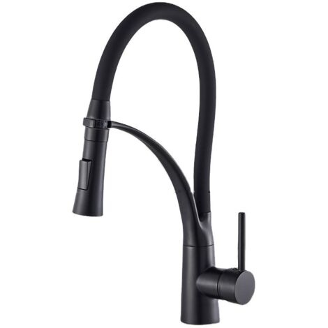 Robinet De Cuisine 005 Noir en Laiton Collection Céphise