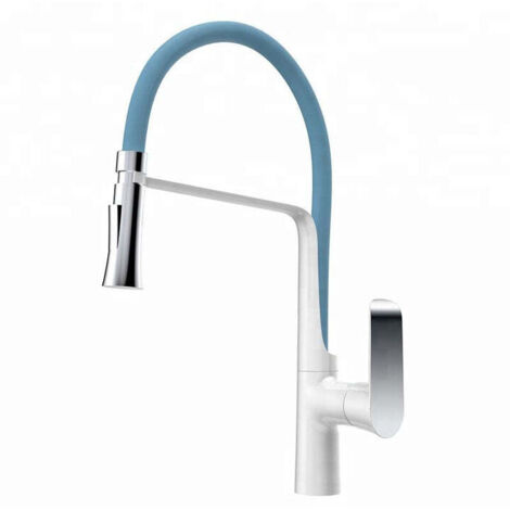 ROBINET DE CUISINE 206 BLANC ET BLEU COLLECTION ARGOLIDE