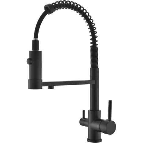 Robinet de cuisine à 3 voies avec douchette extractible