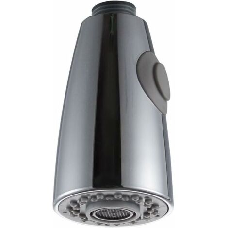 Robinet de cuisine à deux fonctions avec douchette extractible remplaçable pour évier, tête de pulvérisation chromée, interface 1/2.