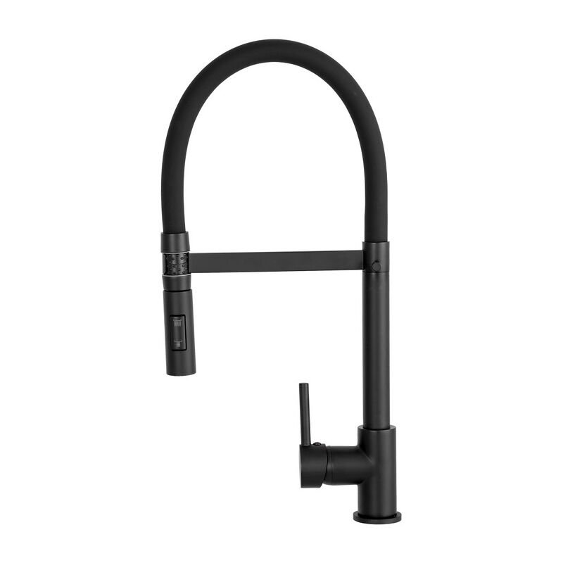 Robinet de CUISINE avec bec extractible - Noir