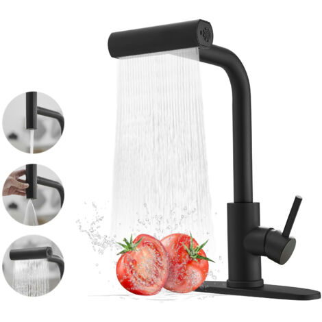 Robinet de cuisine avec douchette extensible G1/2, 360° —