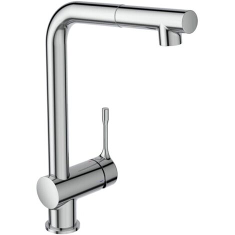 Robinet de cuisine avec douchette IDEAL STANDARD Ceralook bec L chromé