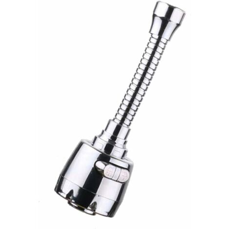 Robinet de cuisine avec douchette rotative à 360°, flexible, deux positions de sortie d'eau, rallonge pour douchette et accessoires de robinetterie