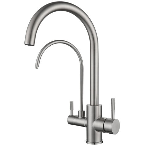 Robinet de cuisine avec filtre et robinet d'eau potable, robinet de cuisine à 3 voies