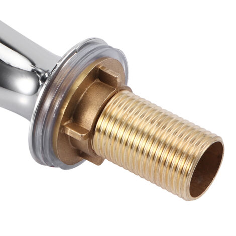 Robinet de Cuisine Chromé Zinc et Cuivre G1/2" Entrée Mâle 360° Rotation pour Maison et Restaurant