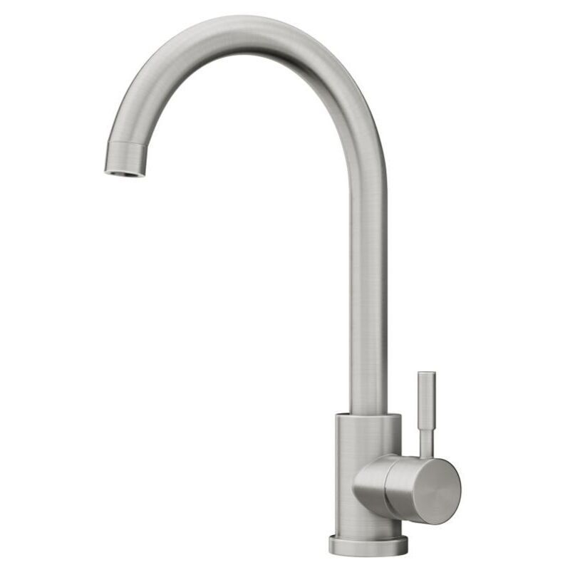 Vente-unique - Robinet de cuisine en acier inoxydable - Gris - romily