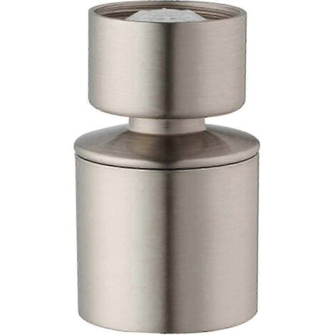 Robinet de cuisine en nickel brossé, robinet d'évier en acier inoxydable avec tête pivotante à 360° et double jet pour économiser l'eau