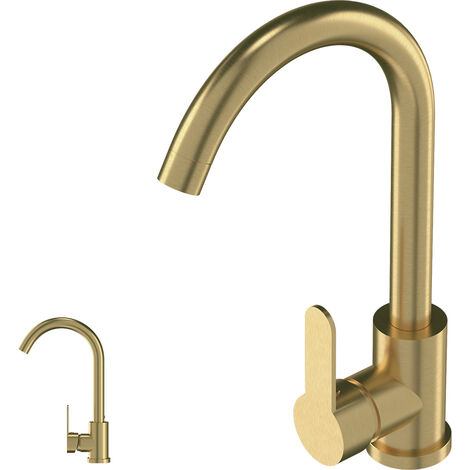 Robinet De Cuisine En Or Brossé Prestige