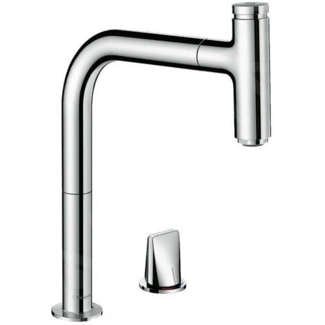 Robinet de cuisine encastré avec douchette HANSGROHE Metris Select M71 200 sBox chromé
