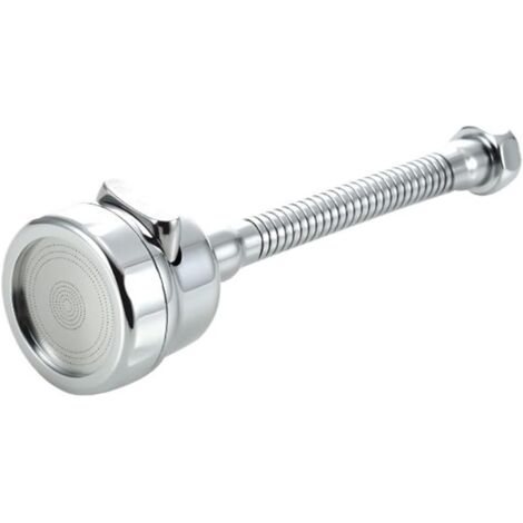 Robinet de cuisine évier minimalist avec douchette extensible dual spray/saveur H2O intégré aération 2 modes soft/foaming installation facile single handle 60 cm chrome ABS brass