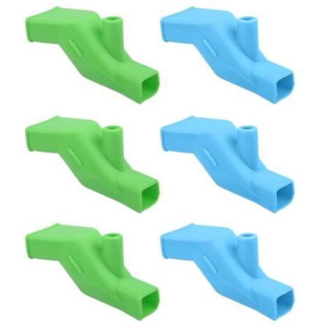 robinet de cuisine, extension de robinet d'eau de cuisine, gargarisme pour lavage des mains, salle de bain (3 bleus + 3 verts)