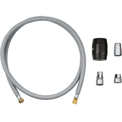 Robinet de cuisine flexible avec douchette extractible, compatible avec les derniers modèles de robinets Grohe, tressé en nylon, 48293000