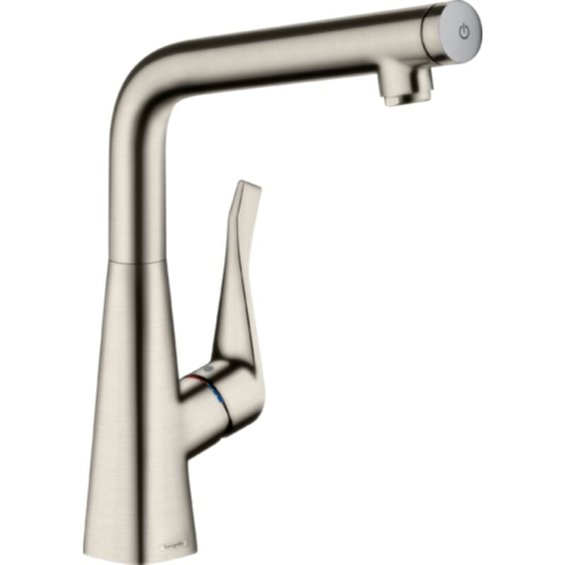Hansgrohe - Robinet de cuisine Metris Select M71 320 aspect acier inox