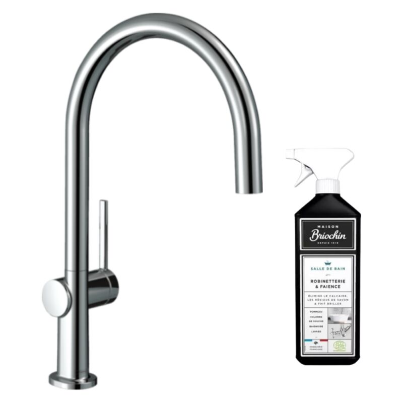 Hansgrohe - Robinet de cuisine Talis M54 220 chromé + nettoyant Briochin
