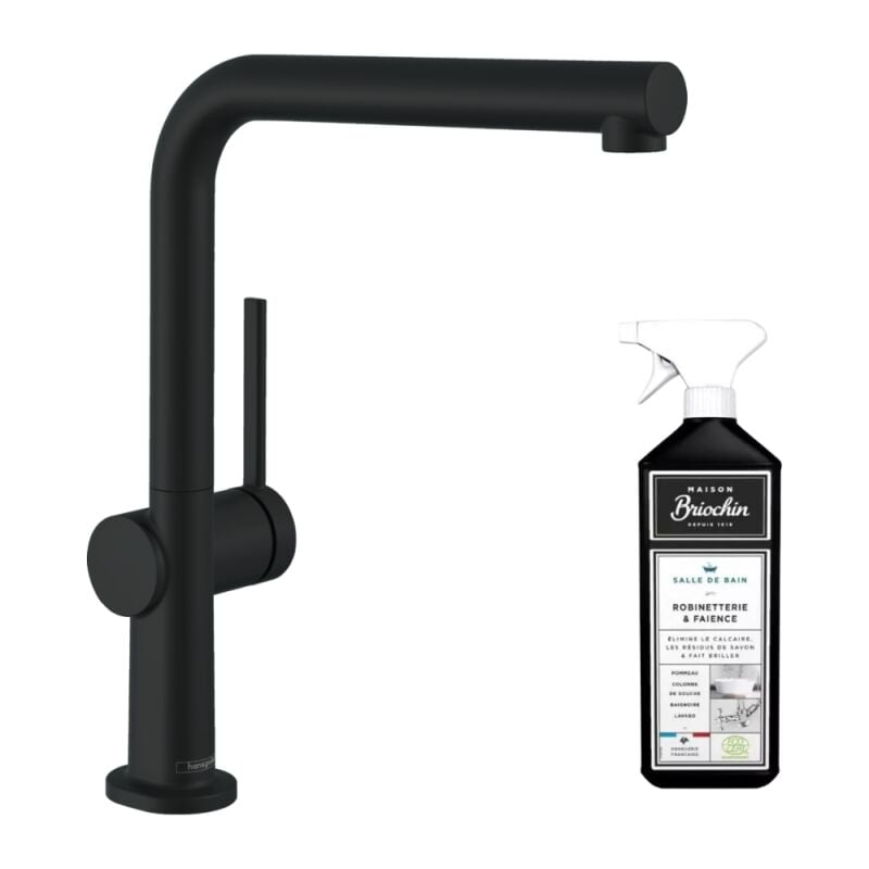 Hansgrohe - Robinet de cuisine Talis M54 270 noir mat + nettoyant Briochin