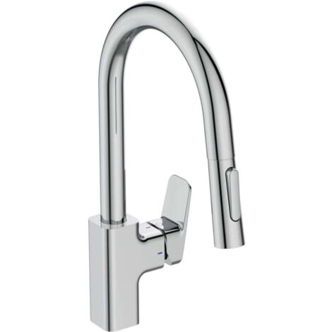 Robinet de cuisine IDEAL STANDARD Blue Start douchette extractible