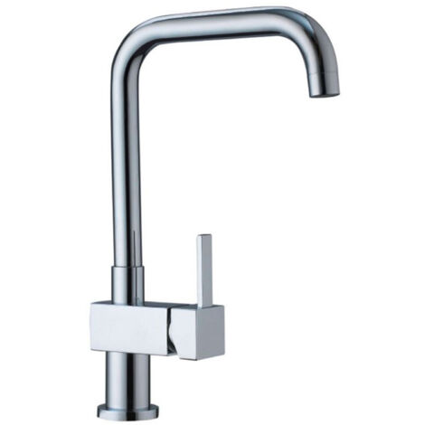 Robinet de cuisine mitigeur dévier en laiton chromé Design