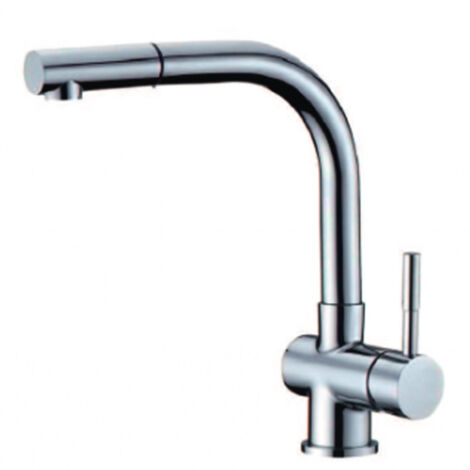 Robinet de cuisine mitigeur évier chromé design
