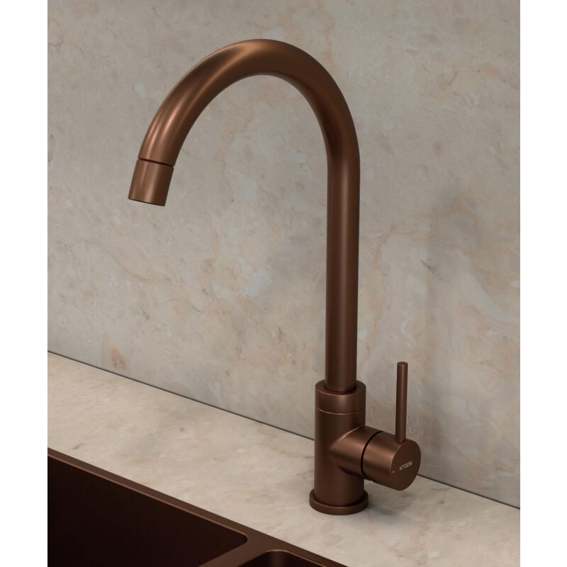 Lookshop - Mitigeur de cuisine Or rose brossé - Corbeau