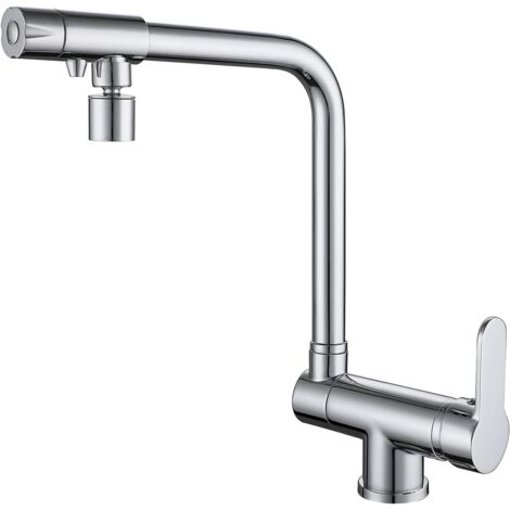 Robinet de cuisine pliable, robinet de cuisine à 3 voies,