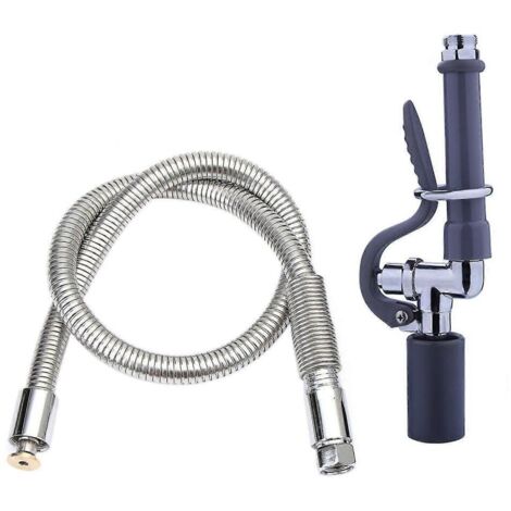 Robinet de cuisine professionnel pour prérinçage avec flexible - C10