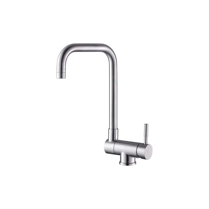 Yzmrbdqc - Robinet de Cuisine Rabattable 2 Jets aux Choix, Mitigeur Evier Repliable en Acier Inoxydable devant Fenêtre, Robinet Évier Pivotant à 360º