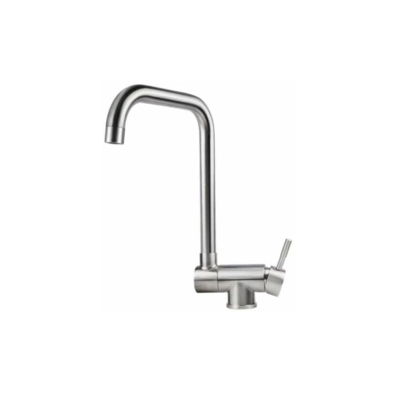 SNQ - Robinet de Cuisine Rabattable , Mitigeur Evier Repliable en Acier Inoxydable devant Fenêtre, Robinet Évier Pivotant à 360º Brossé