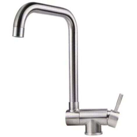 Robinet de Cuisine Rabattable , Mitigeur Evier Repliable en Acier Inoxydable devant Fenêtre, Robinet Évier Pivotant à 360º Brossé