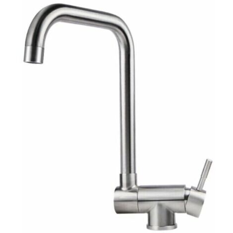 Robinet de Cuisine Rabattable , Mitigeur Evier Repliable en Acier Inoxydable devant Fenêtre, Robinet Évier Pivotant à 360º Brossé