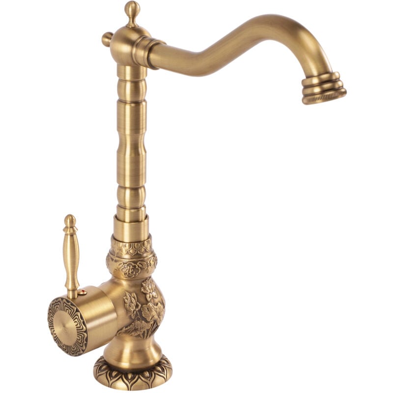 REA - Robinet Cuisine Mitigeur Laiton Ancienne Monocommande