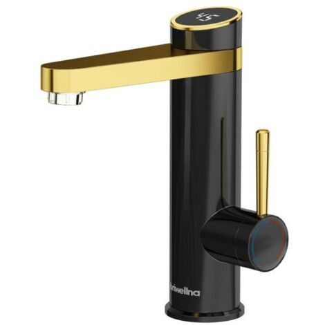 Robinet de cuisine, robinet électrique 3200W salle de bain affichage numérique LED robinet de lavabo mitigeur monocommande robinet