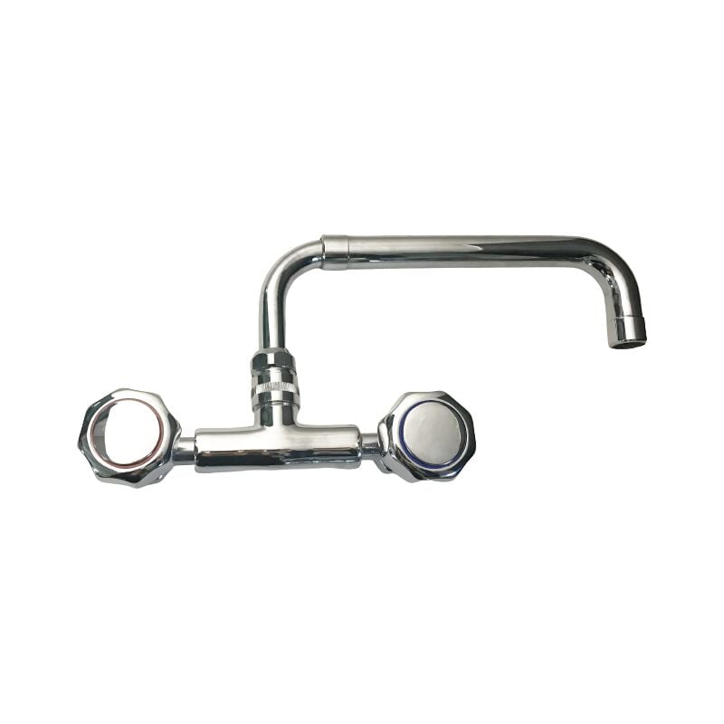 Robinet de cuisine universel pour blanchisserie, raccords pivotants, bec pivotant et extensible