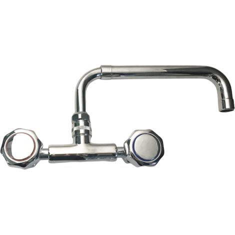 Robinet de cuisine universel pour blanchisserie, raccords pivotants, bec pivotant et extensible