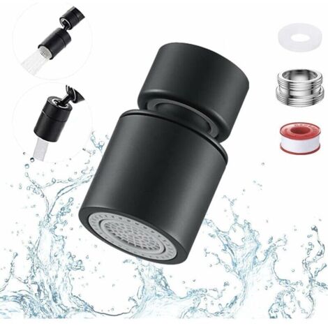 Robinet de cuisine universel, sortie d'eau universelle, bec anti-éclaboussures, raccord pour filtre à mousse étendu