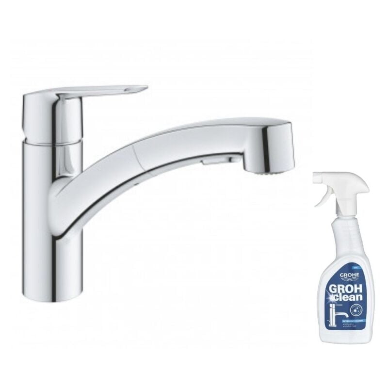Grohe - Robinet de cusine avec douchette Start 2021 + nettoyant GrohClean