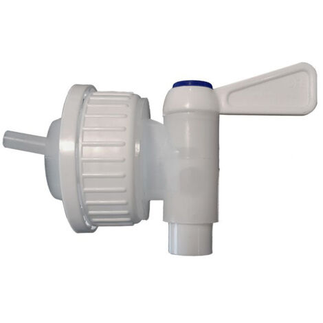 Robinet de cuve de récupération d'eau 40mm – Prise d'air anti glou-glou – Orientation 360° – Compatible jerrycans DIN40 – Sofapi