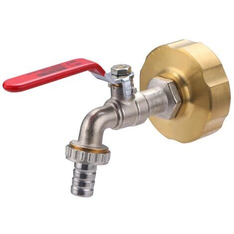 Robinet de Cuve quart de tour + Raccord adaptateur S60 - Femelle 20x27 (3/4)