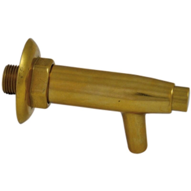 Robinet de distribution a' bouton poussoir en laiton pour fontaines raccord 1/2' mobilier de jardin