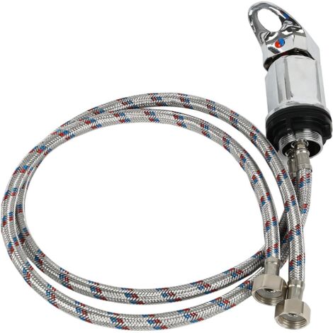 Robinet de douche, 1/2", sortie de douche/mitigeur monocommande pour montage en saillie, robinet de douche, mitigeur de douche, sortie 1/2" pour motorhome, camping-car (B)