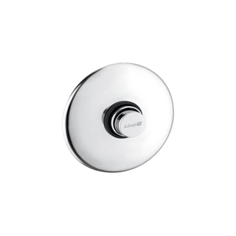 Robinet de douche à encastrer à durée limitée de 25 secondes avec bouton anti-blocage Série moderne Idral 08540/E-30F Chromé - Laiton