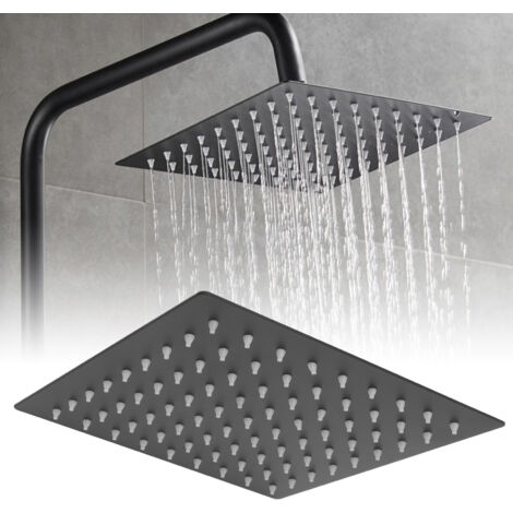 Robinet de douche à tête carrée en stainless steel pour montage sur ceiling avec connexion G1/2 Thread