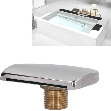 Robinet de Douche Cascade Grand Diamètre Installation Facile Antichoc Nettoyage Rapide Pour Baignoire Spa Bain