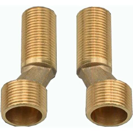 Robinet de douche de baignoire offset Connect, réducteur de coude en laiton, bras oscillant réglable, offset Connect 1 / 2 3 / 4, offset Connect 2 / 2 3 / 4, or
