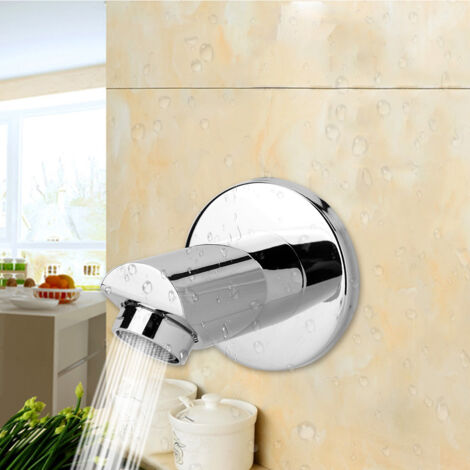 Robinet de Douche en Cuivre Rond Encastré G1/2 avec Accessoire de Panneau de Douche
