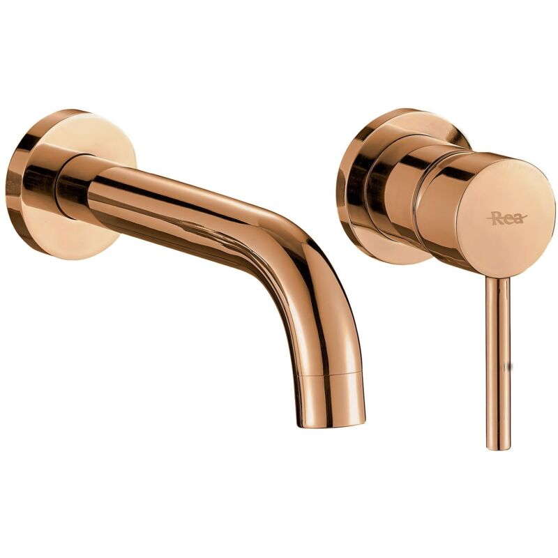 Robinet de lavabo encastré REA lungo rose gold + box