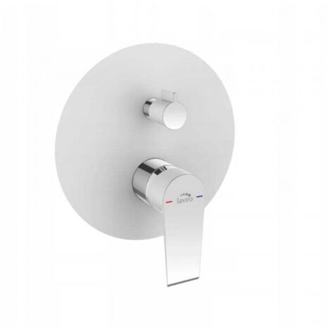 Robinet de douche encastré avec interrupteur, chromé, Largo Laveo