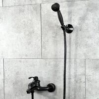 Robinet de douche et baignoire montage mural finition bronze huil?