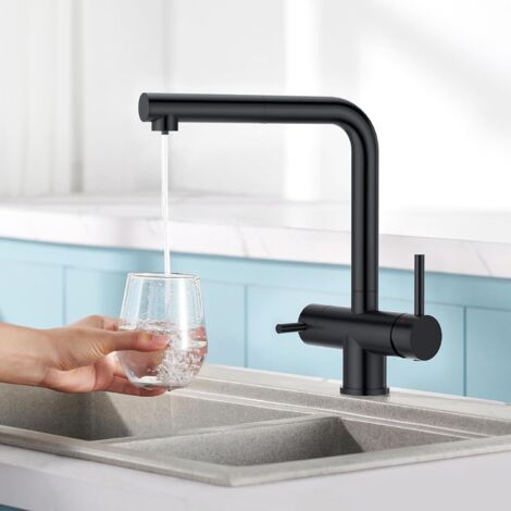 Robinet de douche extractible 3 voies, robinet de cuisine à 2 leviers