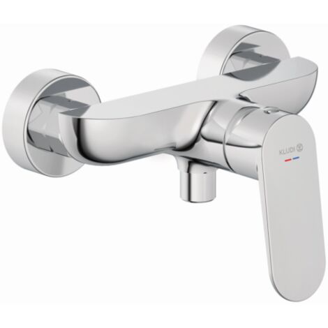 Robinet de douche Kludi X1 328310575 à sécurité intrinsèque, chromé